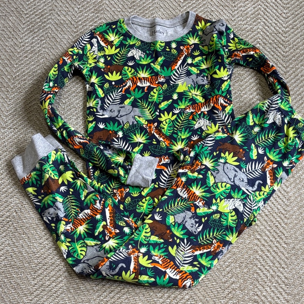 Hatley Jungle Safari pajamas - size 10